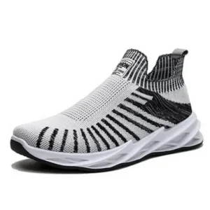 Techtreezone Men'S Fashion Mesh Breathable Lightweight Stripe Sneakers