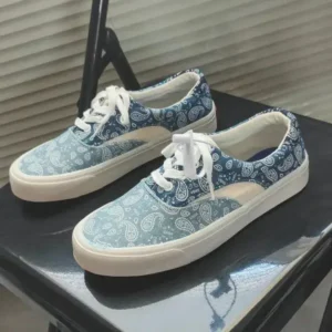 Techtreezone Vintage Breathable Printed Canvas Shoes