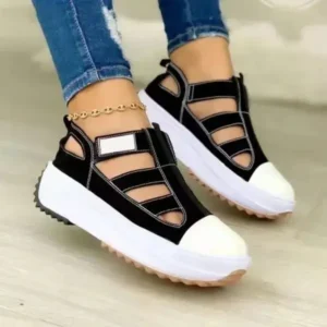 Techtreezone Creative Cutout Platform Sneakers