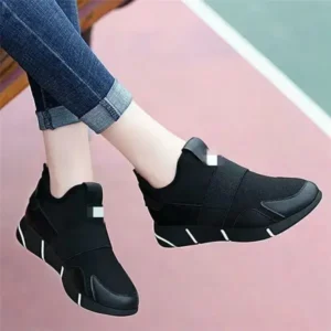 Techtreezone Women Fashion Slip On Round-Toe Shoes