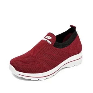 Techtreezone Women Casual Knit Design Breathable Wedge Sneakers