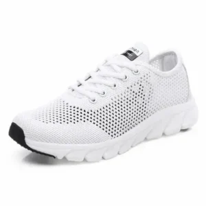 Techtreezone Women Fashion Sports Lace Up Hollow Design Mesh Breathable Sneakers