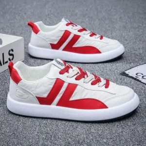 Techtreezone Men Fashion Color Matching Low Top Shoes