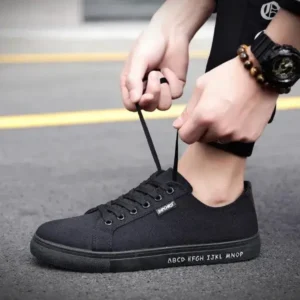 Techtreezone Men Casual Canvas Breathable Shoes