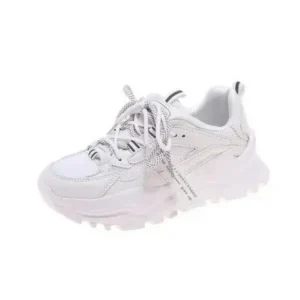 Techtreezone Women Casual Autumn Spring Mesh Cloth Lace-Up Breathable Sports Sneakers