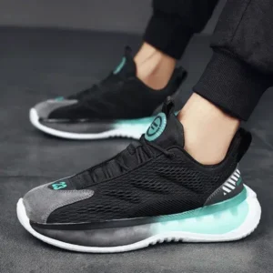 Techtreezone Men Spring Autumn Fashion Casual Colorblock Mesh Breathable Rubber Platform Shoes Sneakers