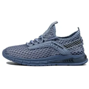 Techtreezone Men Casual Breathable Hollow Mesh Soft Sole Sports Shoes