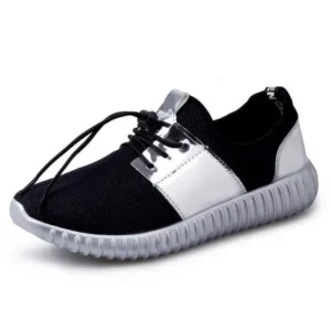 Techtreezone Men Casual Color Matching Mesh Breathable Wear-Resistant Sports Shoes