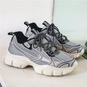 Techtreezone Men'S Fashion Breathable Mesh Shoes Platform Sneakers