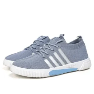 Techtreezone Men'S Fashion Stripe Lightweight Breathable Low Top Sneakers