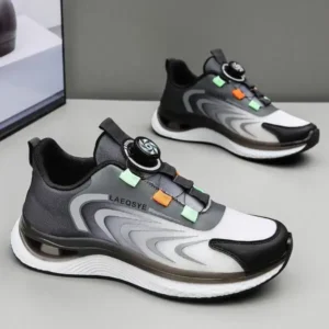 Techtreezone Men'S Casual Color Matching Soft Sole Shock-Absorbing Running Sneakers