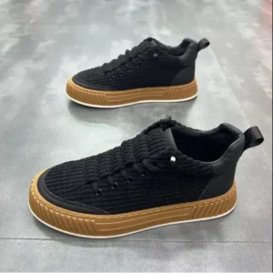 Techtreezone Men Fashion Suede Thick Sole Non-Slip Breathable Sneakers