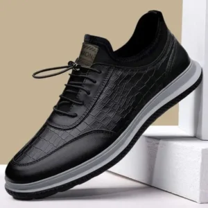 Techtreezone Men'S Casual Lightweight Waterproof Breathable Pu Sneakers