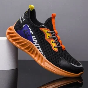 Techtreezone Men'S Fashion Breathable Color Block Air Cushion Sneakers