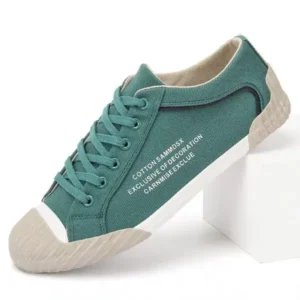 Techtreezone Men'S Fashion Breathable Color Block Canvas Shoes