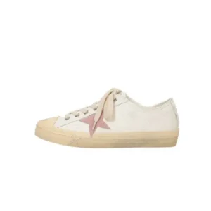 Techtreezone Women Fashion Casual Lace-Up Pink Star Sneakers