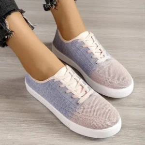 Techtreezone Summer Women Fashion Casual Fly-Woven Mesh Breathable Sneakers