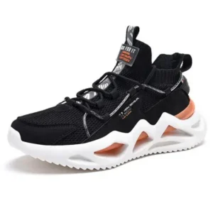 Techtreezone Men Spring Autumn Fashion Casual Colorblock Mesh Cloth Breathable Rubber Platform Shoes Sneakers