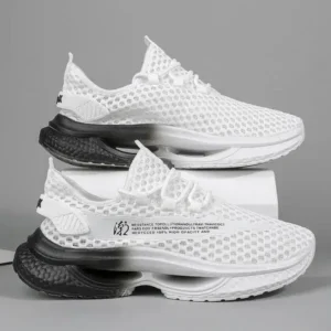 Techtreezone Men Fashion Breathable Hollow Mesh Sneakers